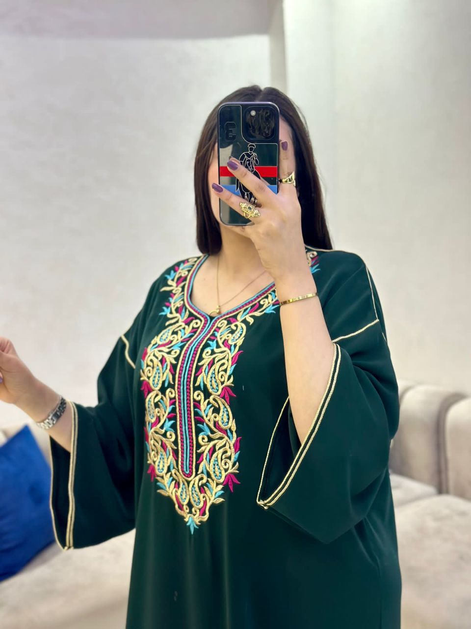 قفطان بالطرز الرباطي