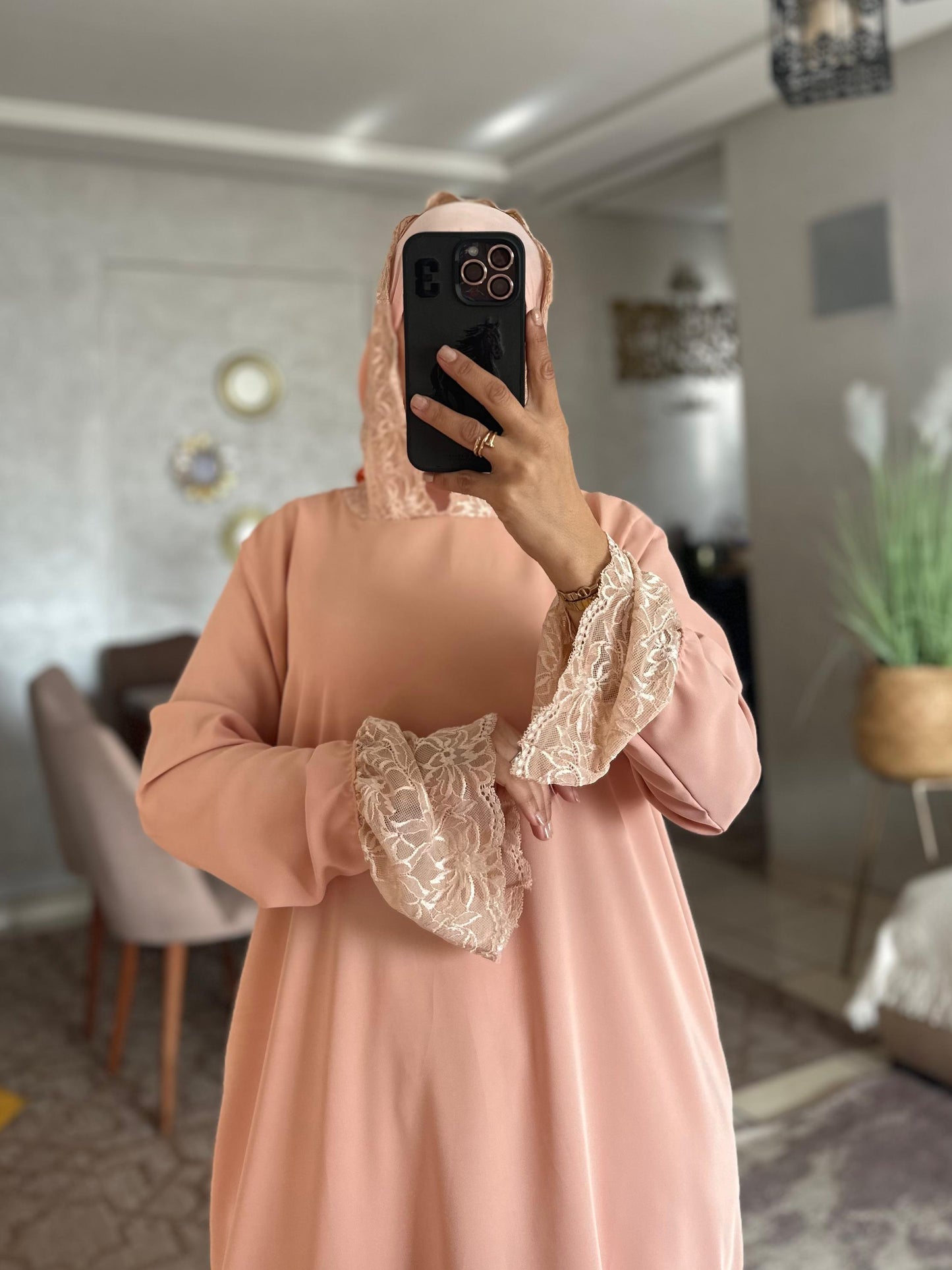 Abaya en crêpe