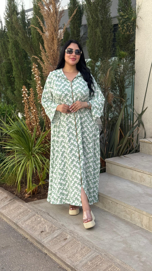 Robe Zippée avec Capuche