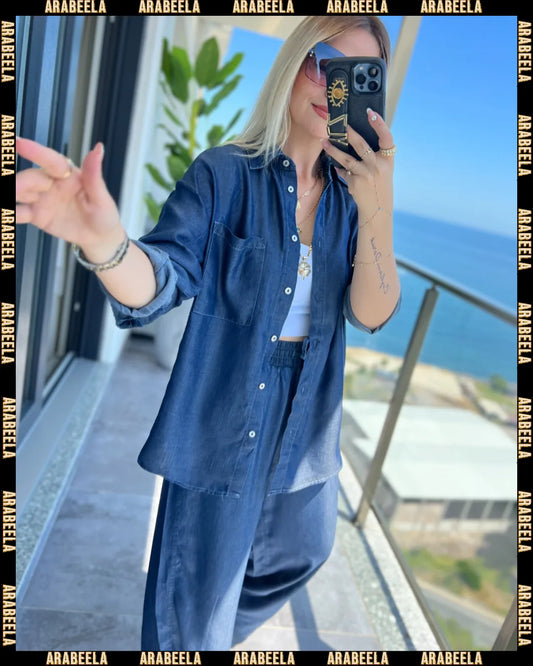 Ensemble Denim 2 piece tendance