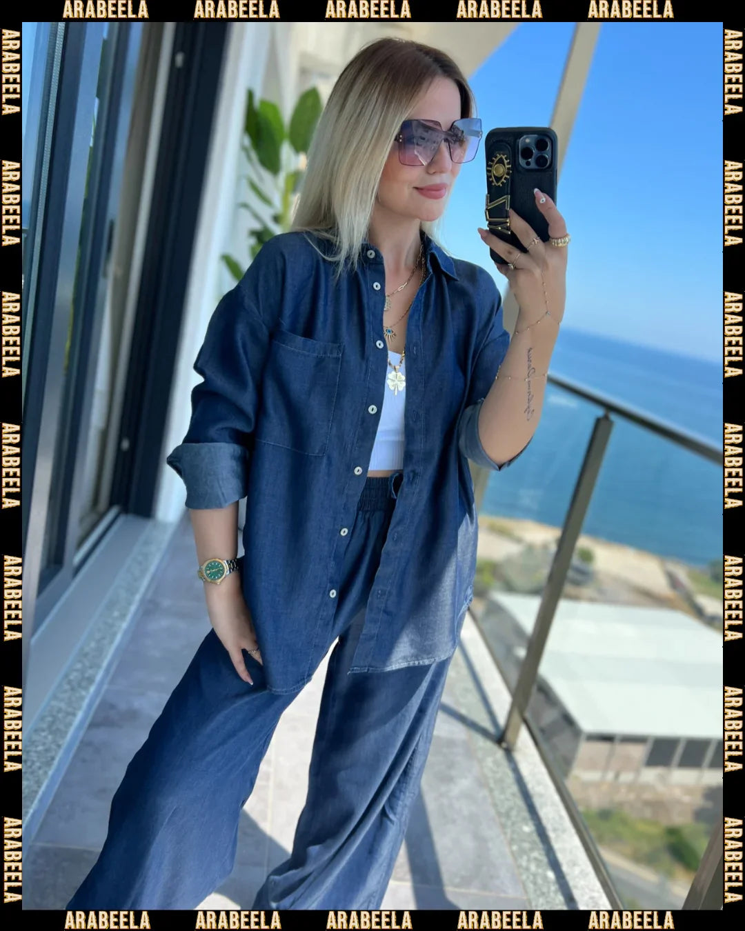 Ensemble Denim 2 piece tendance