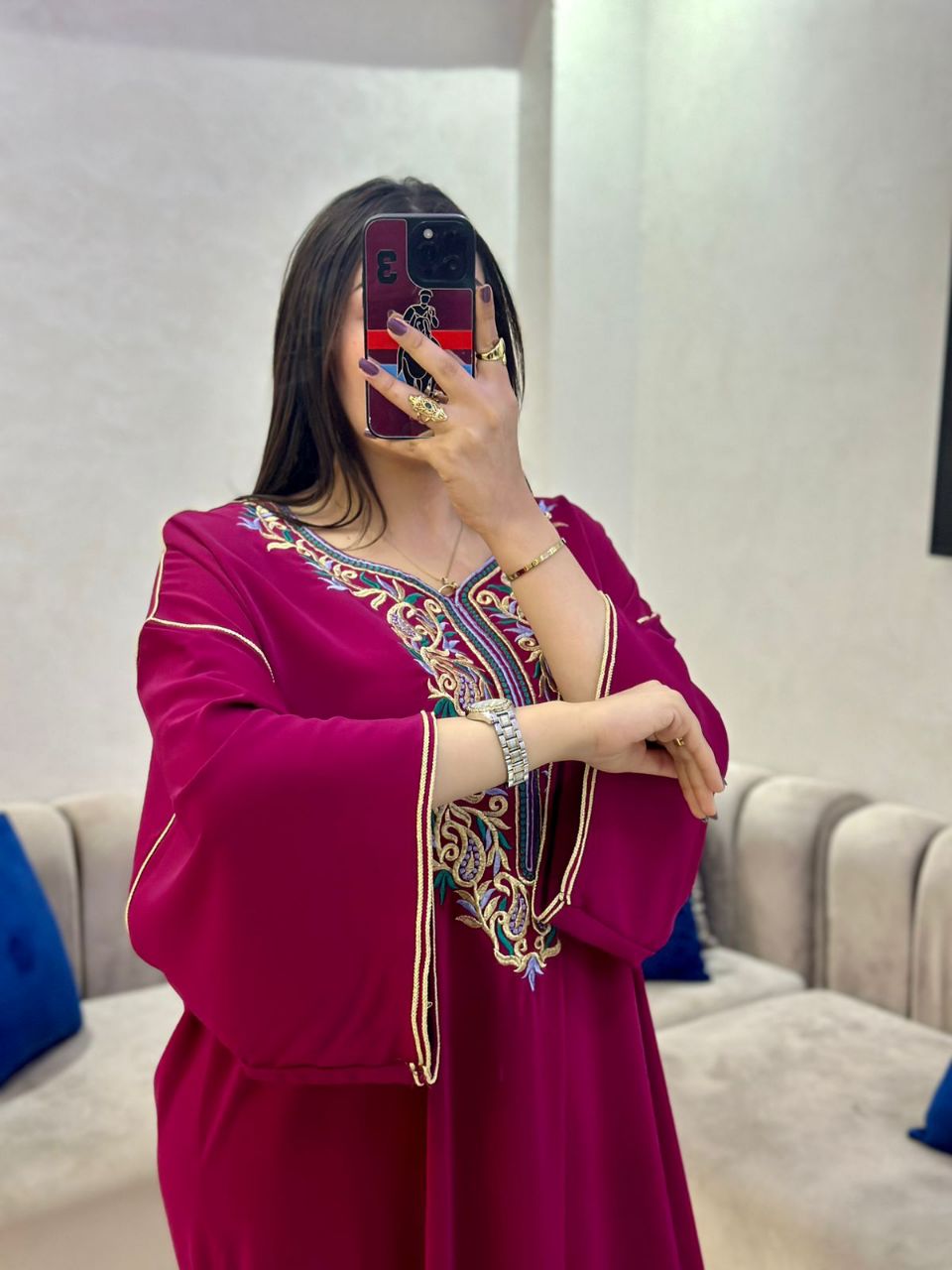 قفطان بالطرز الرباطي