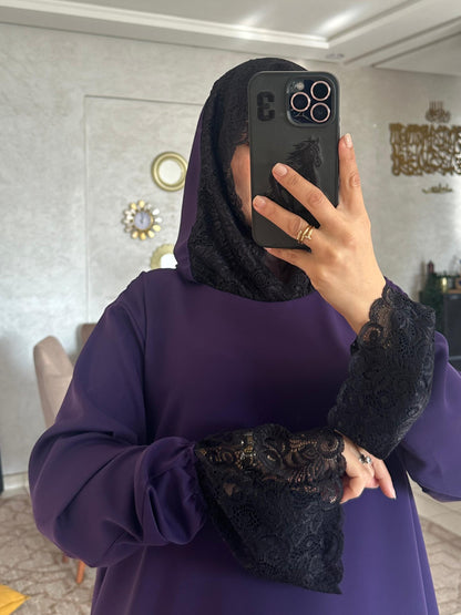 Abaya en crêpe