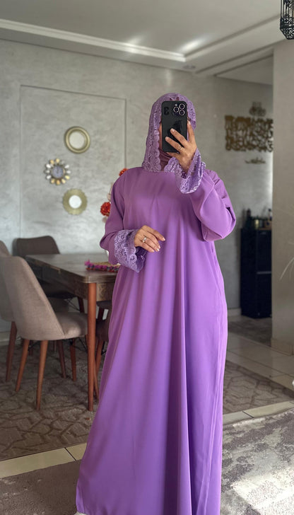 Abaya en crêpe