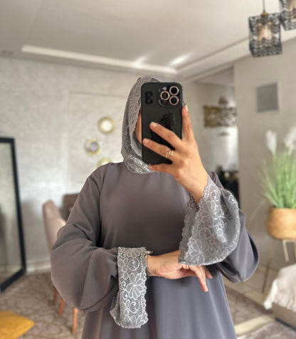 Abaya en crêpe