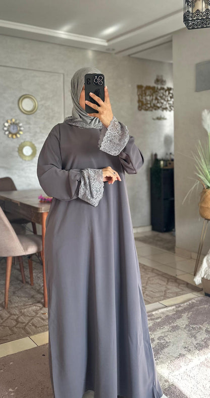 Abaya en crêpe