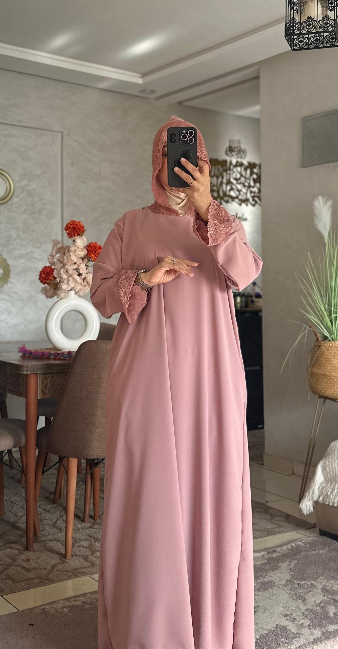 Abaya en crêpe