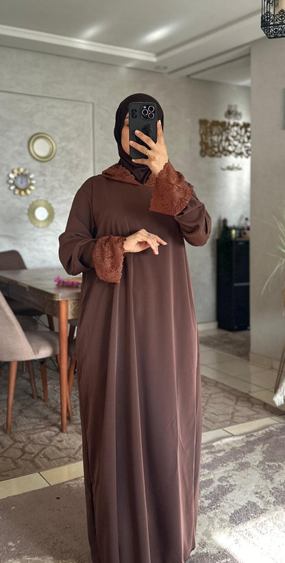 Abaya en crêpe