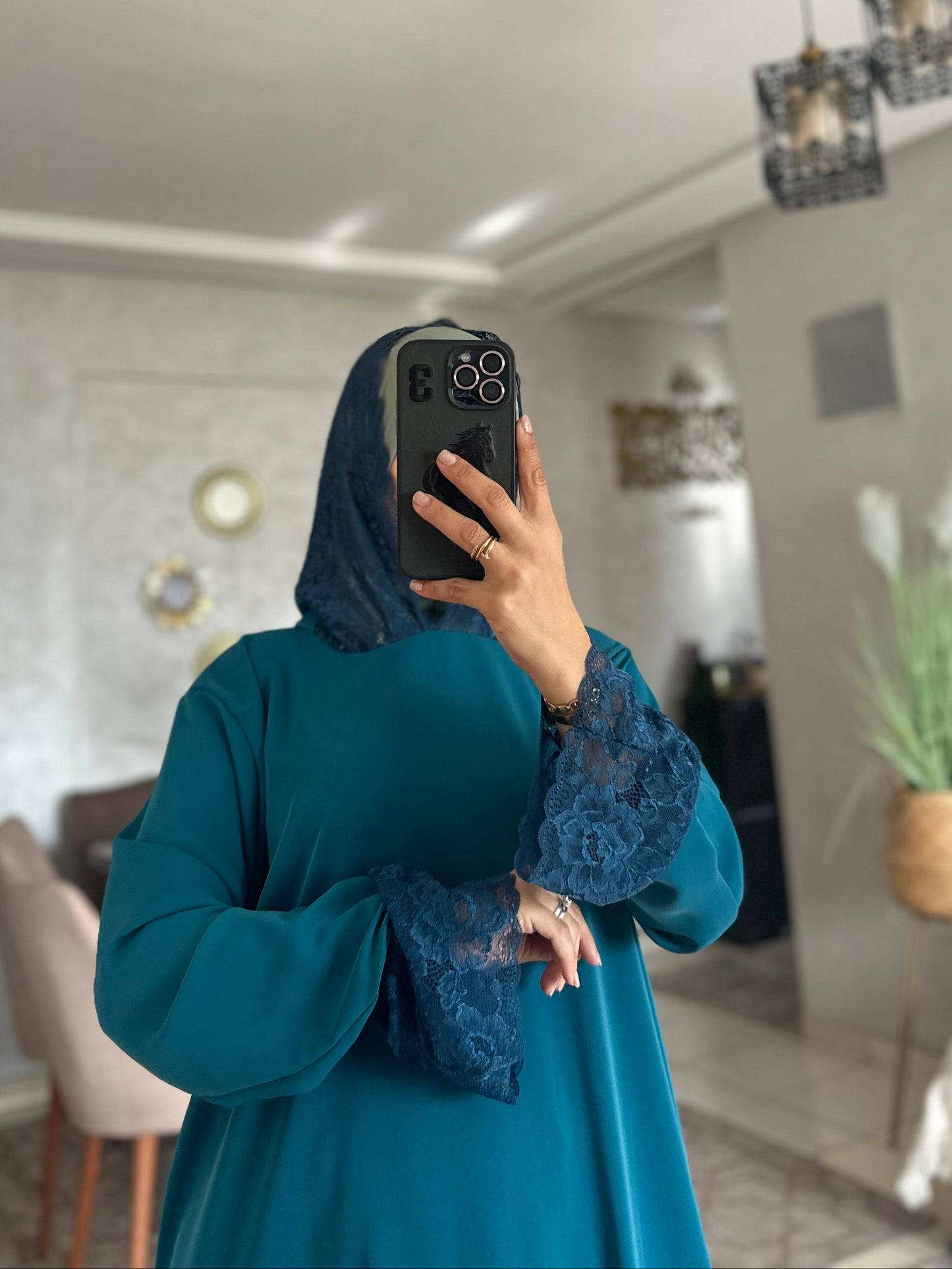 Abaya en crêpe