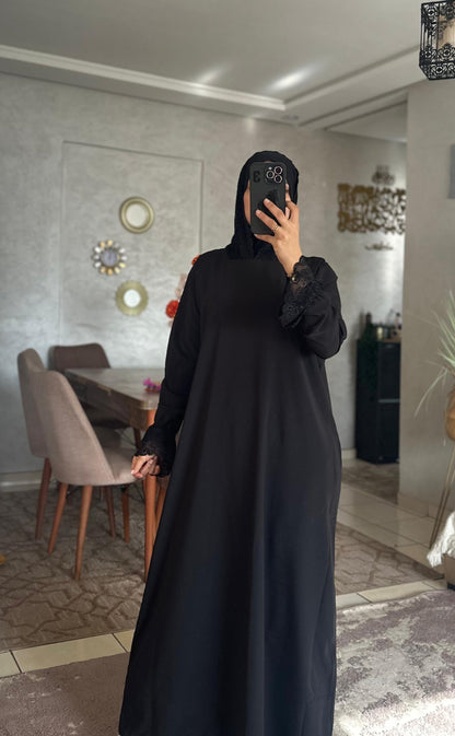 Abaya en crêpe