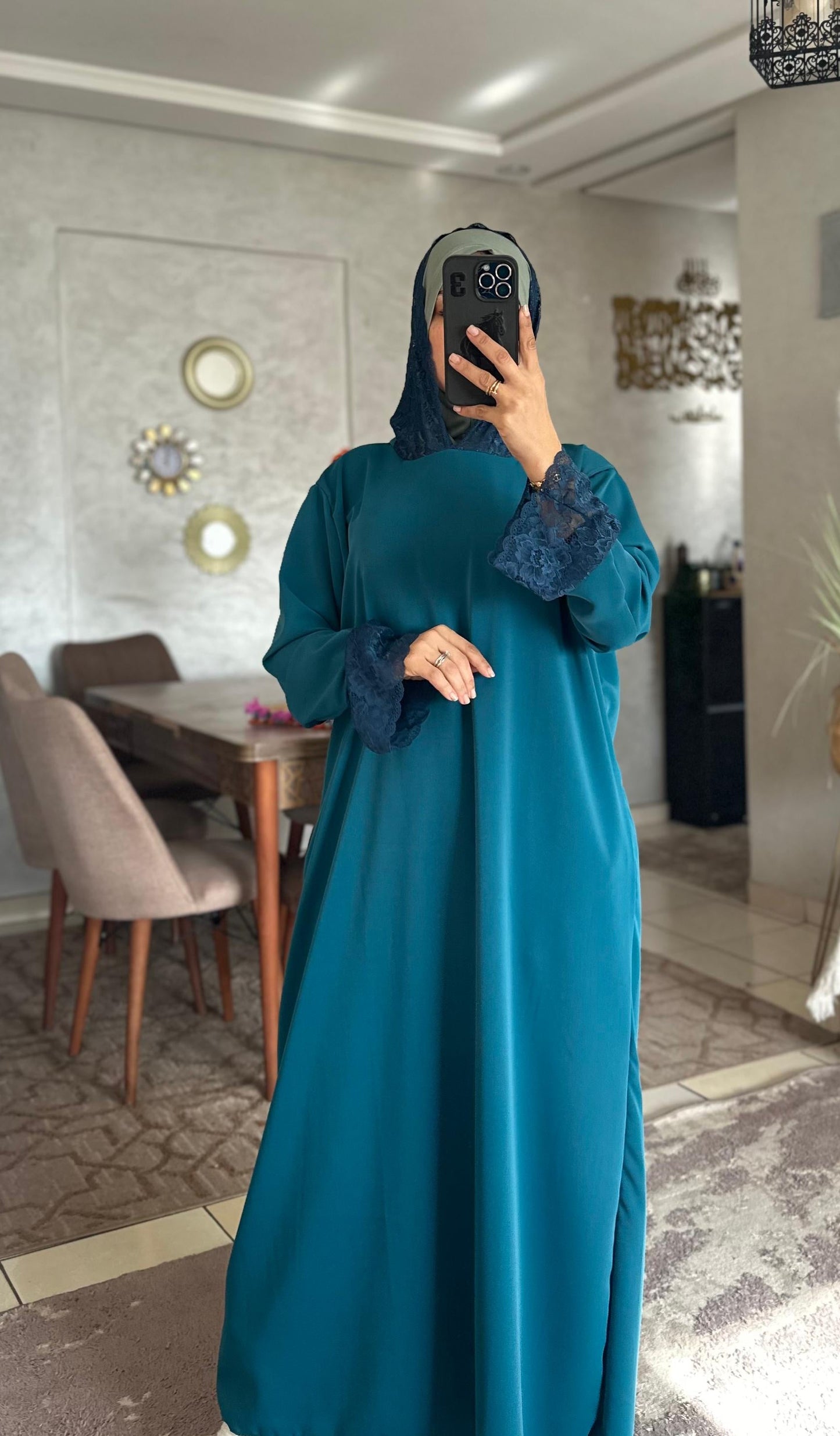 Abaya en crêpe