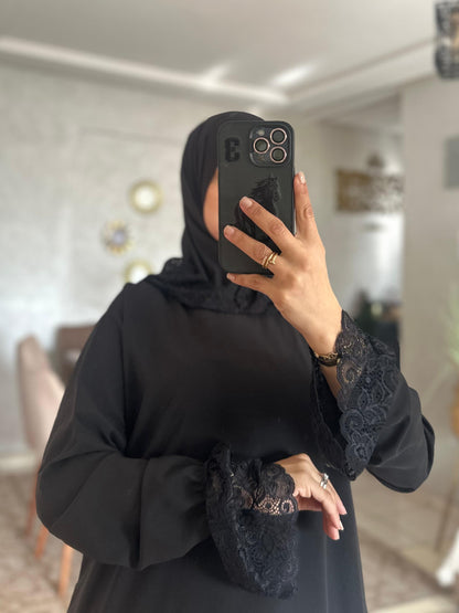 Abaya en crêpe