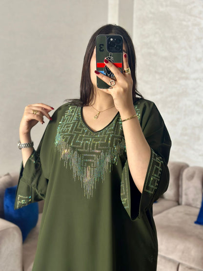 Caftan avec strass