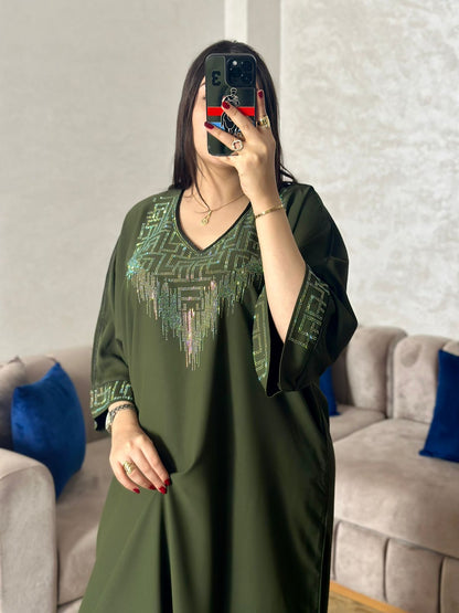 Caftan avec strass