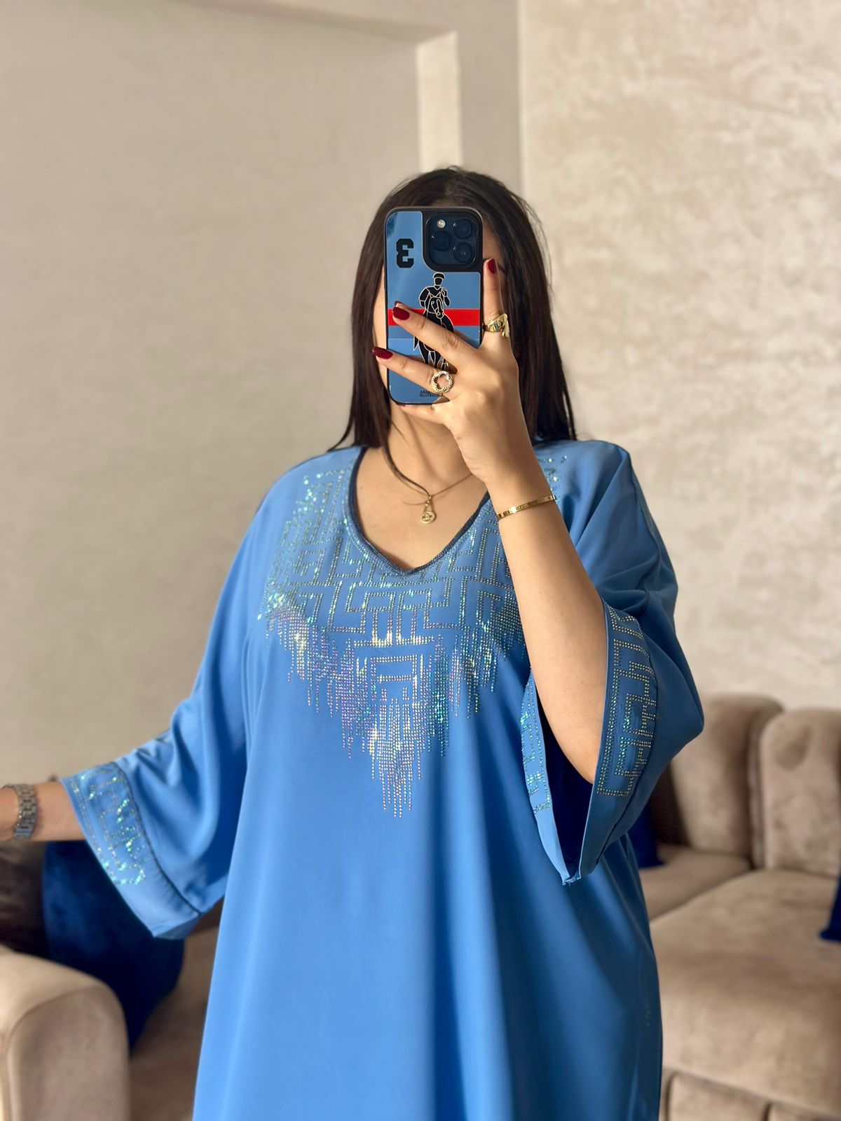Caftan avec strass