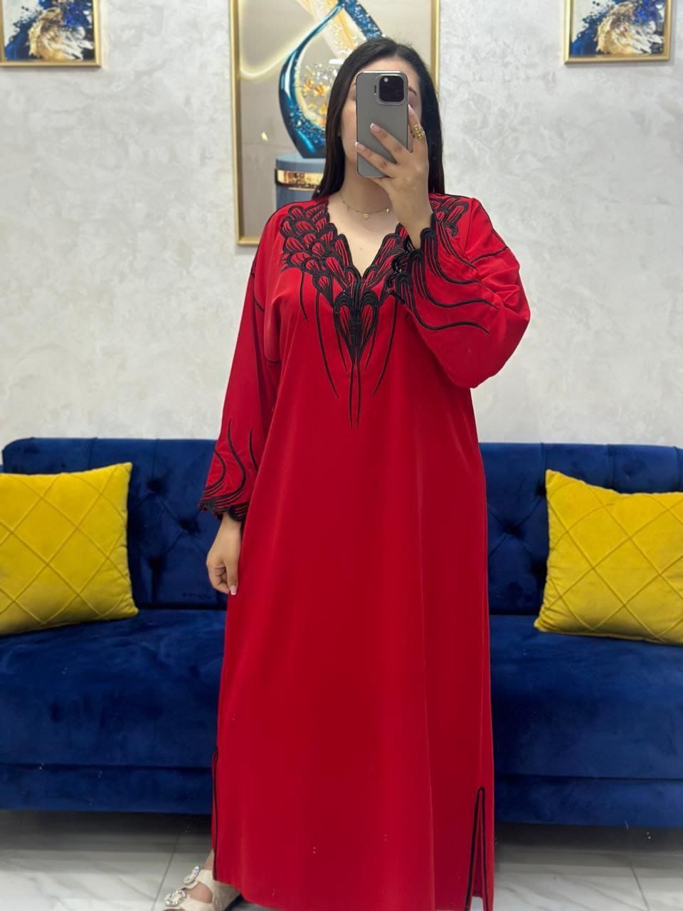 قفطان بالطرز الكوردون