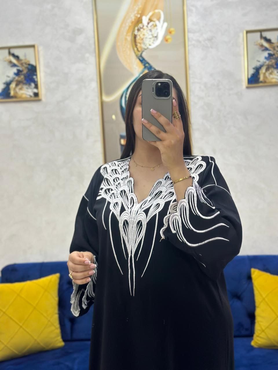 قفطان بالطرز الكوردون