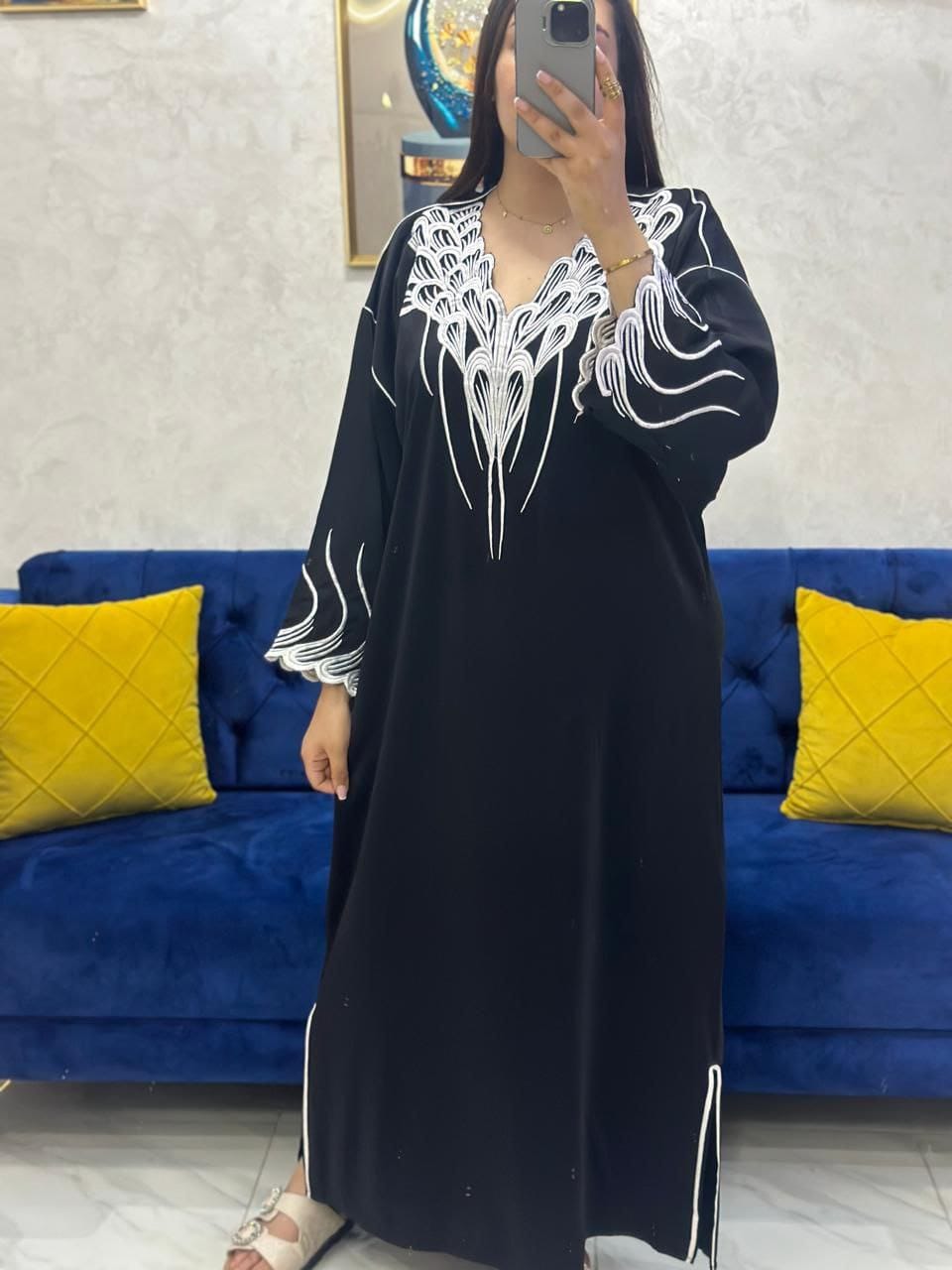 قفطان بالطرز الكوردون