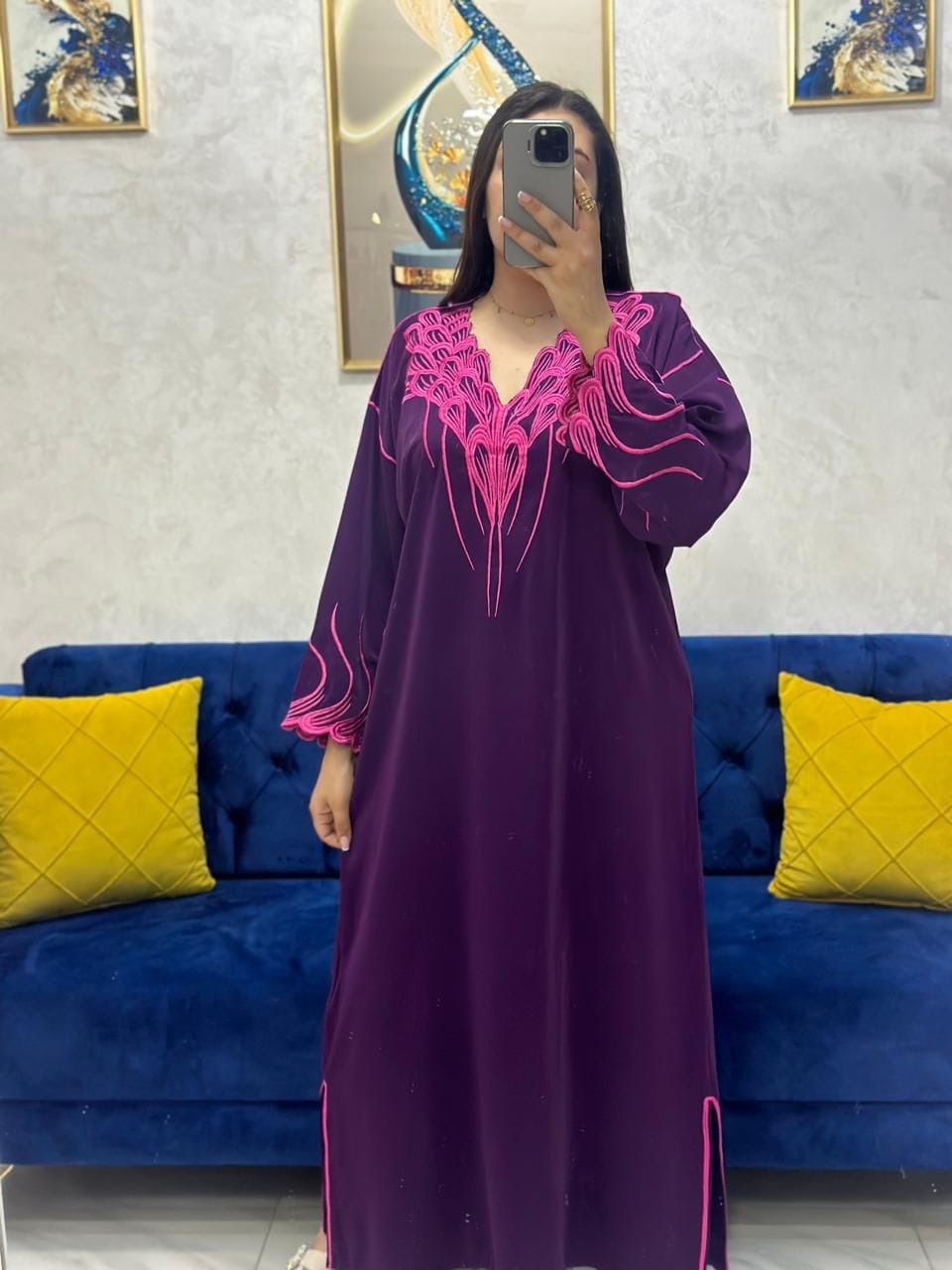 قفطان بالطرز الكوردون