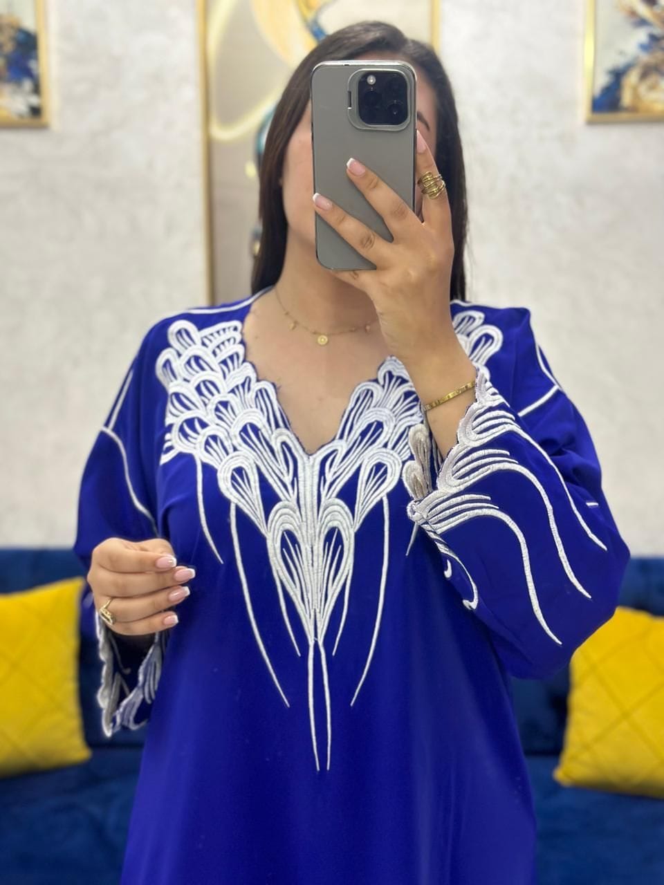 قفطان بالطرز الكوردون