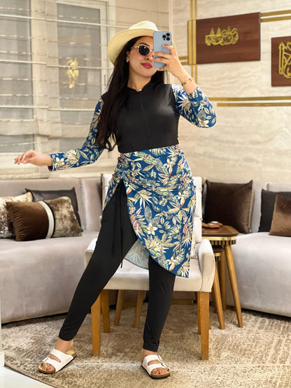 Burkini élégant et confortable  4 pièces