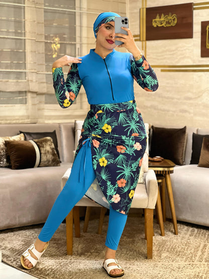 Burkini élégant et confortable  4 pièces