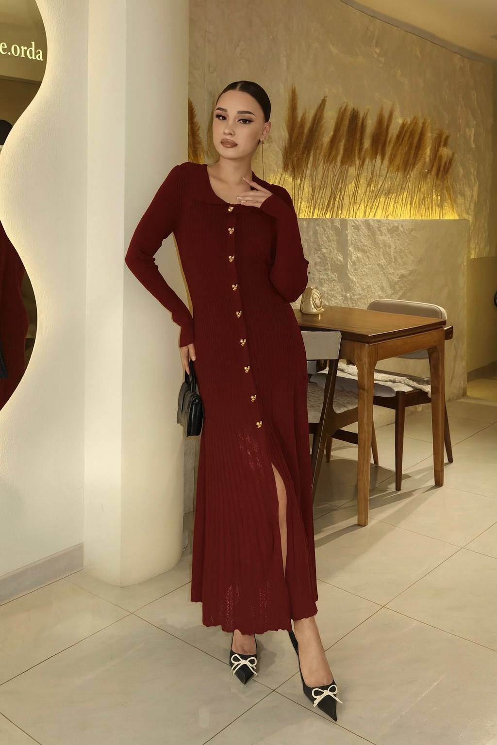 Robe Longue avec perles