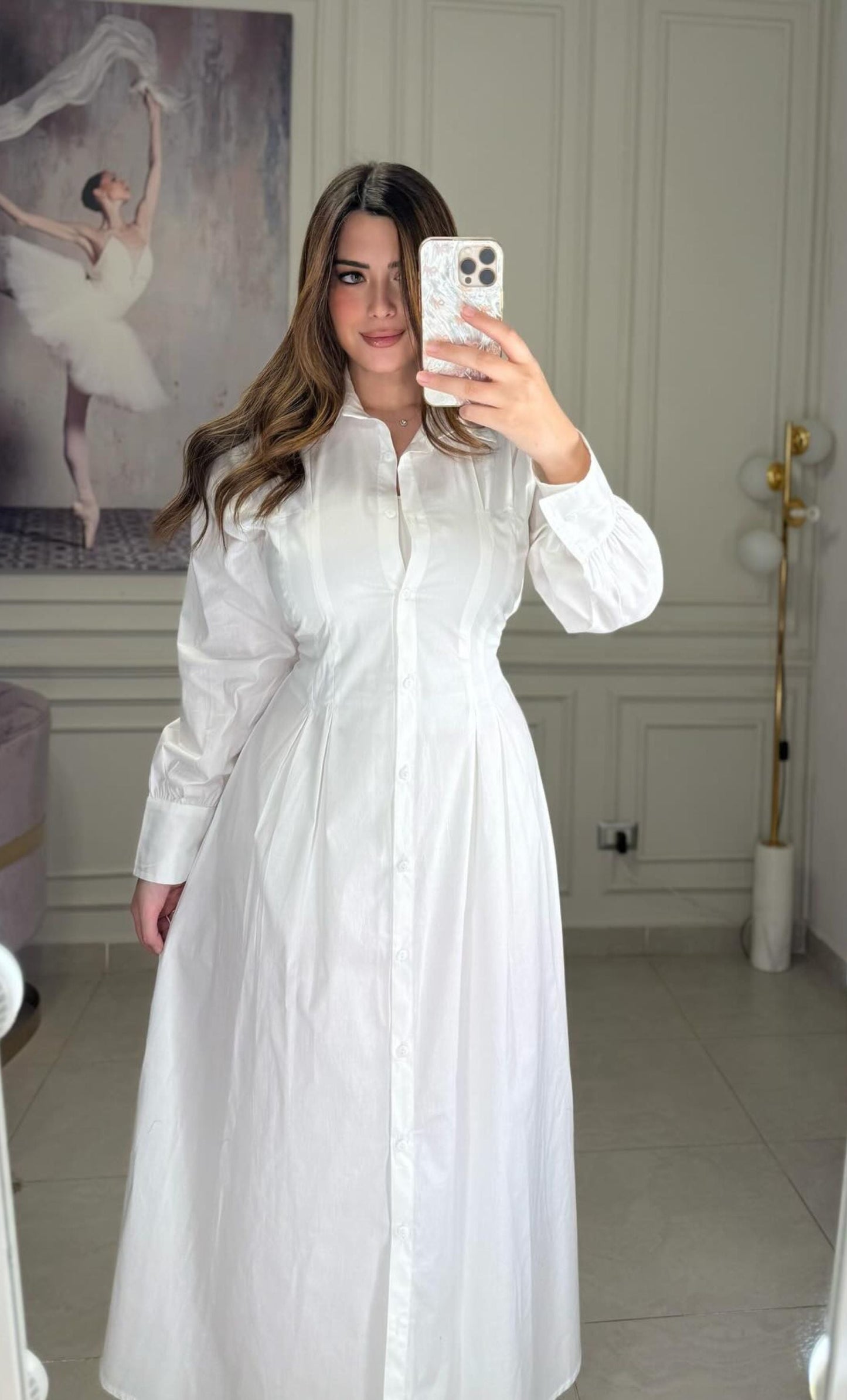 Robe en coton lisse