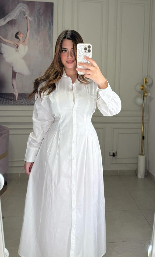 Robe en coton lisse