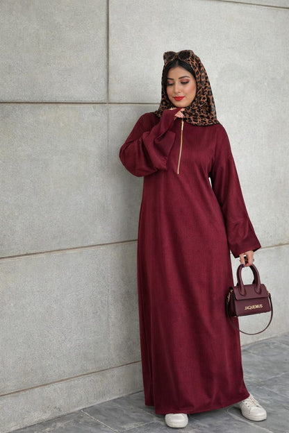 فستان مع قفازات