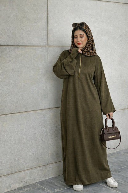 فستان مع قفازات