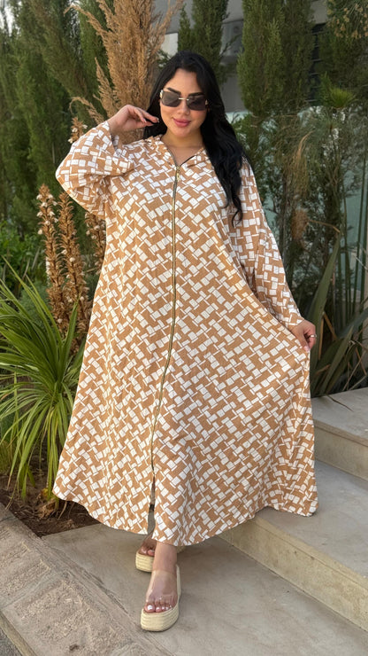 Robe Zippée avec Capuche