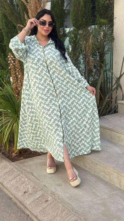 Robe Zippée avec Capuche