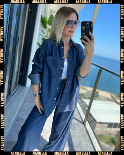 Ensemble Denim 2 piece tendance